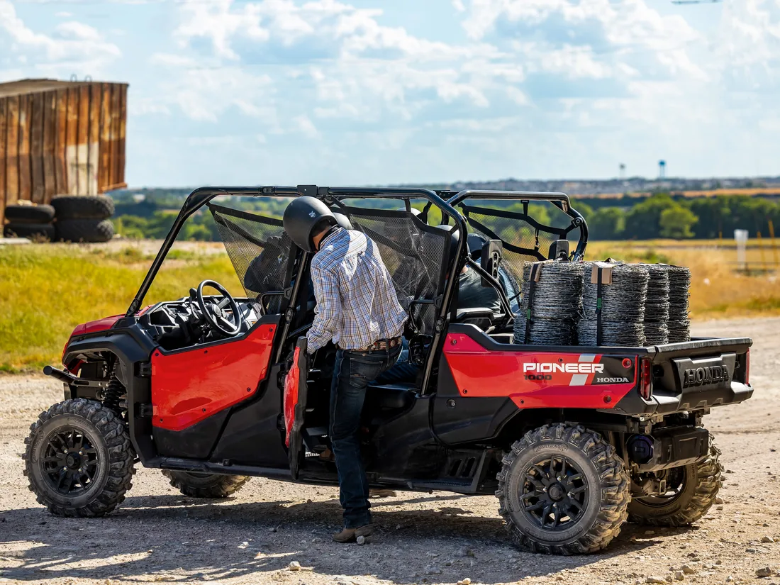 Honda Pioneer at work on a ranch